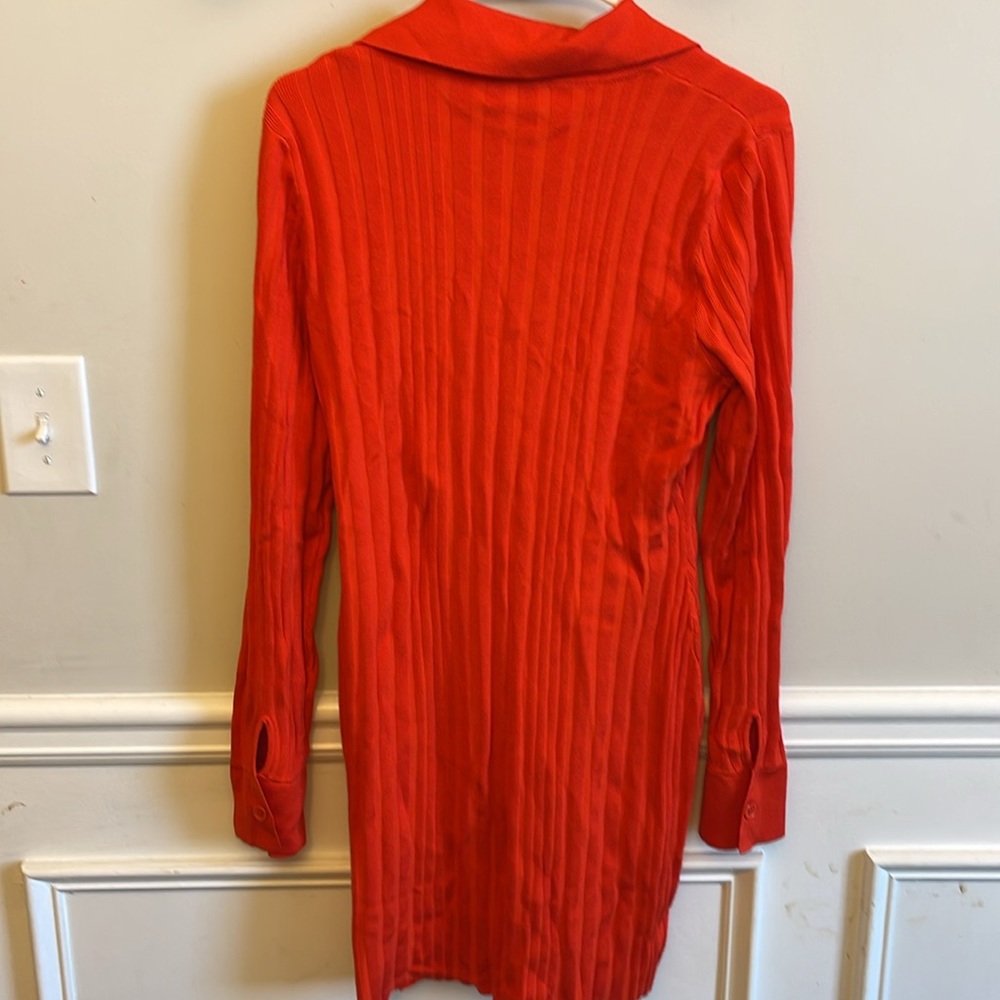 Milly Red Button-Up Dress - Picture 5 of 5